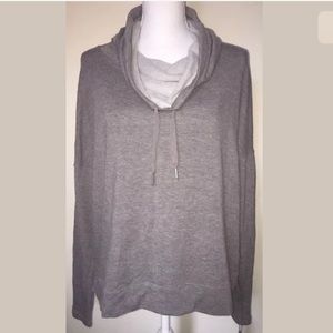 Calvin Klein Performance Funnel Neck Drop Shoulder